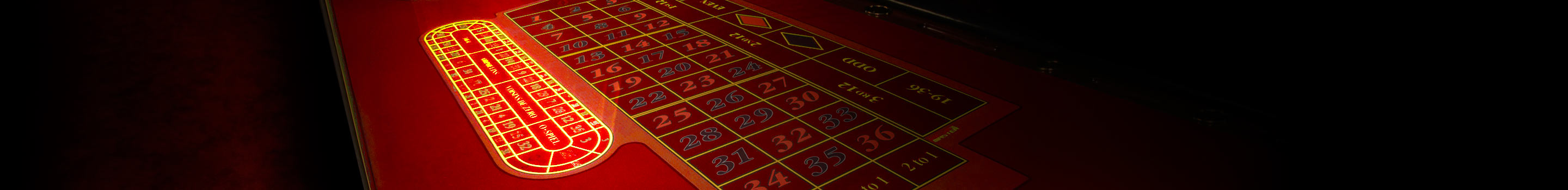 Special bets on the racetrack in roulette